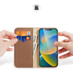 Husa Flip Dux Ducis Hivo Pentru Iphone 14 Plus, Maro - imagine 2