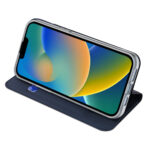 Husa Flip Dux Ducis Skin Pro Kabura Albastru Pentru Iphone 14 Max/ 14 Plus - imagine 2