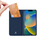 Husa Flip Dux Ducis Skin Pro Kabura Albastru Pentru Iphone 14 Max/ 14 Plus - imagine 9