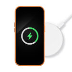 Husa din piele pentru IPHONE 15 Orange - imagine 6