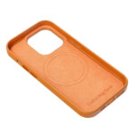 Husa din piele pentru IPHONE 15 Orange - imagine 9