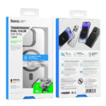 Husa Hoco cu Mag Safe Pentru iPhone 15 Negru Transparent - imagine 2