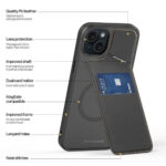 Husa DUX DUCIS Rafi II Mag Safe pentru iPhone 15 Neagra - imagine 5