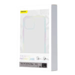 Husa Silicon Baseus Crystal Magnetic, MagSafe Cu Folie de Sticla Pentru Iphone 14 Pro Max - imagine 2