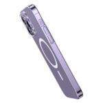 Husa Silicon Baseus Crystal Magnetic, MagSafe Cu Folie de Sticla Pentru Iphone 14 Pro Max - imagine 5