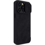 Husa Flip Nillkin Qin Leather Pro Pentru Iphone 14 Pro Max, Negru - imagine 4