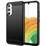 Husa Silicon Pentru Samsung Galaxy A04e A042, OEM, Carbon, Neagra