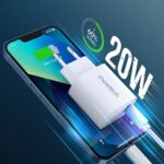 Incarcator Retea Choetech 2 Buc 20W, PD 3.0, QC 3.0, Alb - imagine 9
