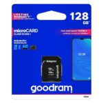 Card Memorie MicroSD GoodRam, 128Gb, Clasa 10 / UHS-1 U1, Cu Adaptor