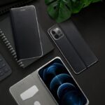 Husa Flip Insertie Aluminiu Negru Pentru Samsung Galaxy A42 5G
