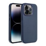 Husa din piele Mag Cover pentru iPhone 15 Pro Max, albastru indigo
