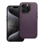 Husa din piele Mag Cover pentru iPhone 15 Pro Max, violet