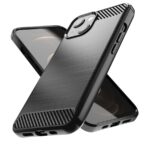 Husa Silicon Carbon Negru Pentru Iphone 13 Mini