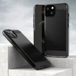 Husa Silicon Carbon Negru Pentru Iphone 13 Mini - imagine 7