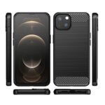 Husa Silicon Carbon Negru Pentru Iphone 13 Mini - imagine 10