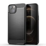 Husa Silicon Carbon Negru Pentru Iphone 13 Mini - imagine 13