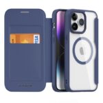 Husa Flip Dux Ducis Skin X Pro, MagSafe Pentru Iphone 15 Pro, Albastra - imagine 2