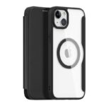 Husa Flip Dux Ducis Skin X Pro, MagSafe Pentru Iphone 15, Neagra - imagine 3