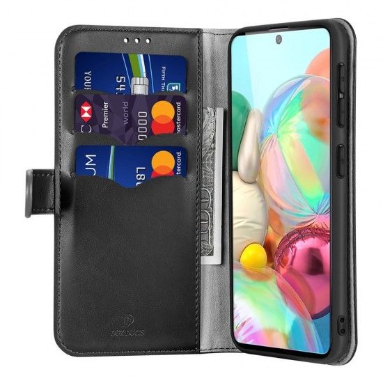 Husa Flip Dux Kado Magnet Negru Pentru Samsung Galaxy A71 - imagine 2