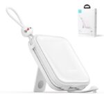 Baterie Externa Joyroom Cu cablu USB-C Si Lightning, 10000mAh 22.5W, Alba