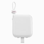 Baterie Externa Joyroom Cu cablu USB-C Si Lightning, 10000mAh 22.5W, Alba - imagine 2