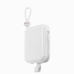 Baterie Externa Joyroom Cu cablu USB-C Si Lightning, 10000mAh 22.5W, Alba - imagine 3