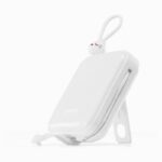 Baterie Externa Joyroom Cu cablu USB-C Si Lightning, 10000mAh 22.5W, Alba - imagine 8