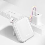 Baterie Externa Joyroom Cu cablu USB-C Si Lightning, 10000mAh 22.5W, Alba - imagine 10
