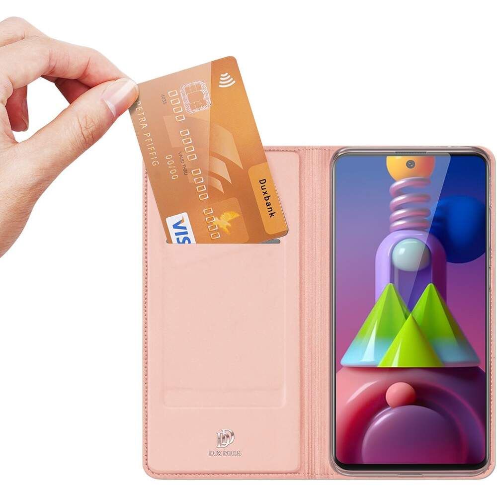 Husa Flip Dux Lux Roz Pentru Samsung Galaxy M51 - imagine 4