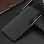 Husa Flip Eco Leathet View Pentru Samsung A02S, Neagra