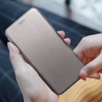 Husa Flip Elegance Gri Pentru Samsung Galaxy A72 5G