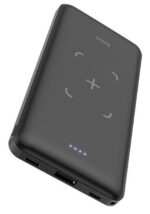 Baterie Externa Powerbank HOCO J50 Surf, 10000 mA, Standard Charge (5V) - Wireless, Neagra - imagine 2