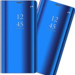 Husa Flip Clear View Albastru Pentru Samsung Galaxy A72 - imagine 5