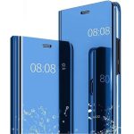 Husa Flip Clear View Albastru Pentru Samsung Galaxy A72