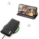 Husa Flip Dux Ducis Hivo Din Piele Pentru Samsung S22 Ultra, Neagra - imagine 9