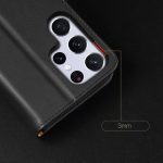 Husa Flip Dux Ducis Hivo Din Piele Pentru Samsung S22 Ultra, Neagra - imagine 4