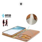 Husa Flip Dux Ducis Hivo Din Piele Pentru Samsung S23, Maro - imagine 4