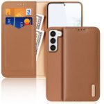 Husa Flip Dux Ducis Hivo Din Piele Pentru Samsung S23, Maro