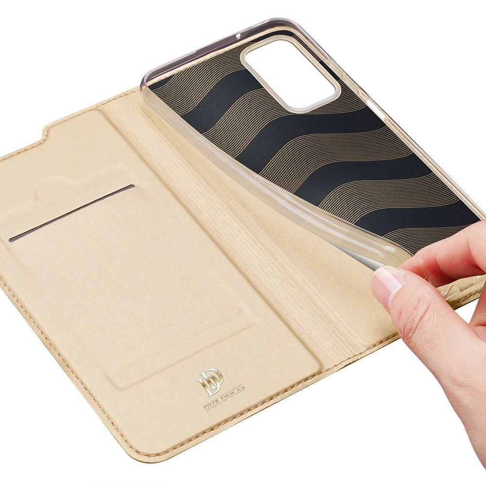 Husa Flip Dux Ducis Skin Pro Pentru Samsung A03S, Gold - imagine 3