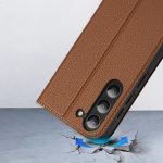 Husa Flip Dux Ducis Skin X2 Pentru Samsung S23 Plus Maro - imagine 12