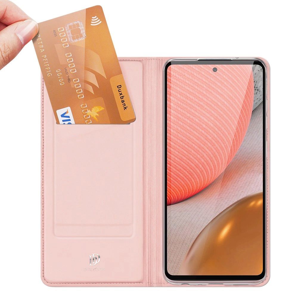 Husa Flip Dux Lux Roz Pentru Samsung Galaxy A72 - imagine 7