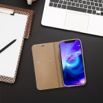 Husa Flip Insertie Aluminiu Gold Pentru Samsung A12 - imagine 5