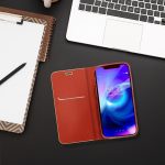 Husa Flip Insertie Aluminiu Rosu Pentru Samsung Galaxy A42 5G - imagine 3