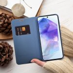 Husa Flip Insertie Carbon Albastru Pentru Samsung Galaxy A41 - imagine 26