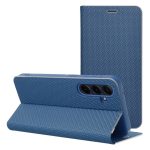 Husa Flip Insertie Carbon Albastru Pentru Samsung Galaxy A41 - imagine 17