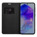Husa Flip Insertie Carbon Negru Pentru Samsung Galaxy A42 5G - imagine 3