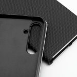 Husa Flip Insertie Carbon Negru Pentru Samsung Galaxy A42 5G - imagine 8
