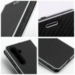 Husa Flip Insertie Carbon Negru Pentru Samsung Galaxy A42 5G - imagine 11