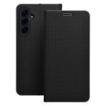 Husa Flip Insertie Carbon Negru Pentru Samsung Galaxy A42 5G - imagine 4
