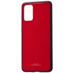 Husa Glass Rosu Pentru Samsung Galaxy S20 Silicon - imagine 4